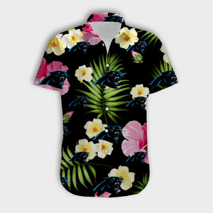 Carolina Panthers Summer Floral Shirt