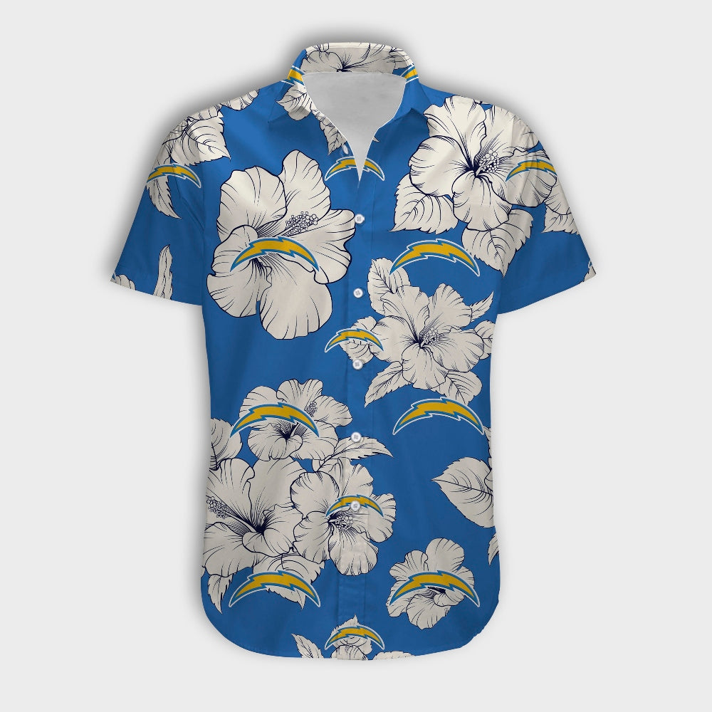 Los Angeles Chargers Tropical Floral Shirt
