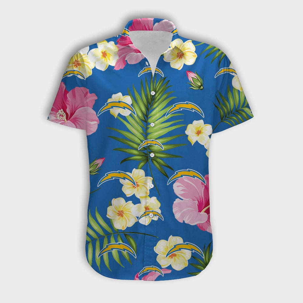 Los Angeles Chargers Summer Floral Shirt