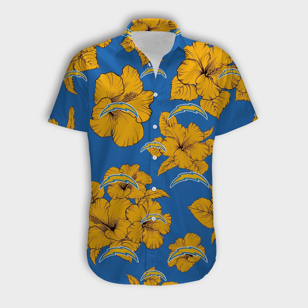 Los Angeles Chargers Tropical Floral Shirt