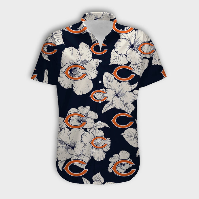 Chicago Bears Tropical Floral Shirt