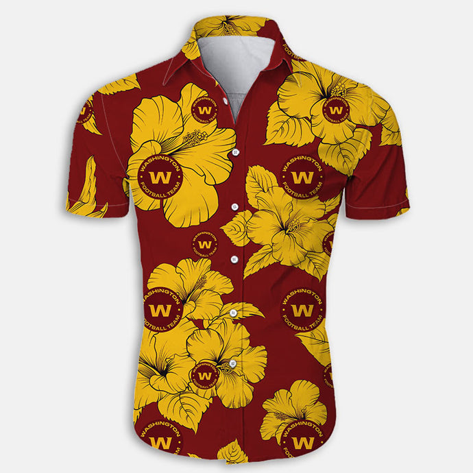 Washington Commanders Tropical Floral Shirt