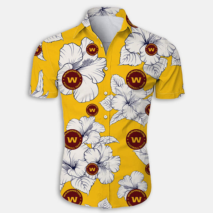 Washington Commanders Tropical Floral Shirt