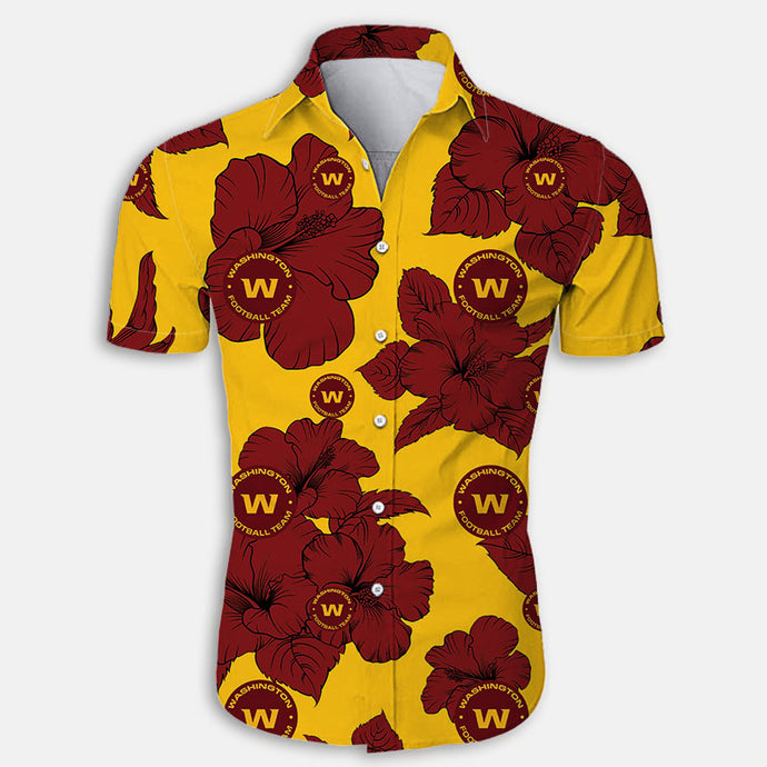 Washington Commanders Tropical Floral Shirt