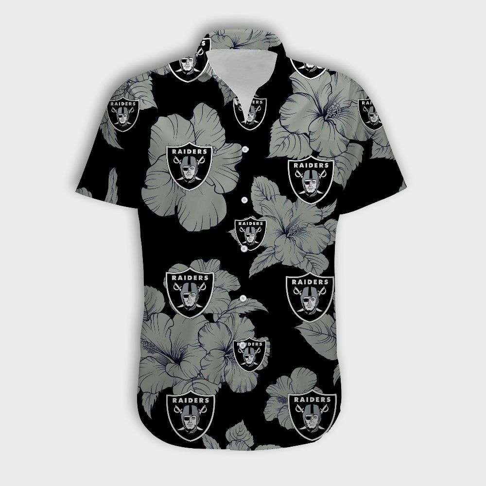 Las Vegas Raiders Tropical Floral Shirt