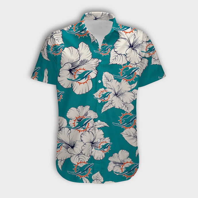 Miami Dolphins Tropical Floral Shirt