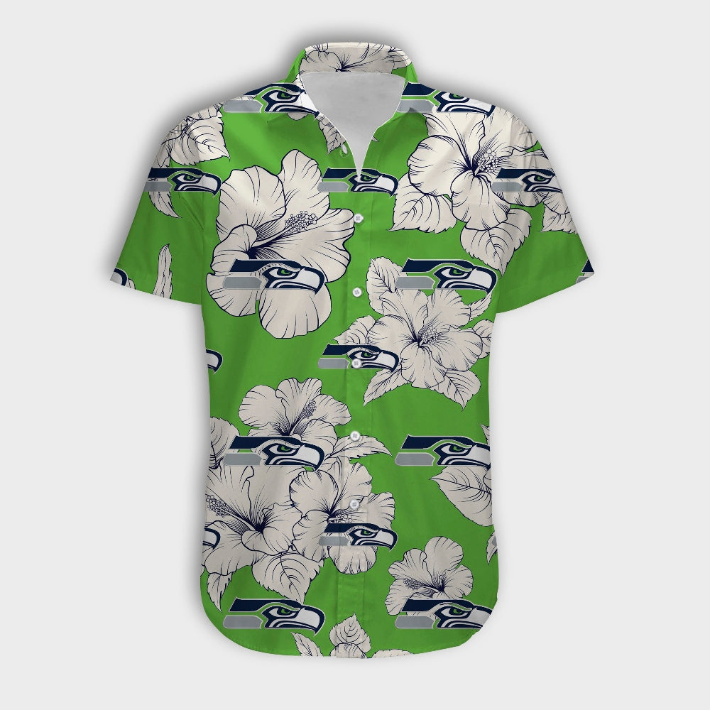 Seattle Seahawks Tropical Floral Shirt