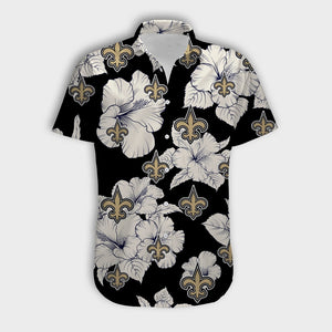 New Orleans Saints Tropical Floral Shirt