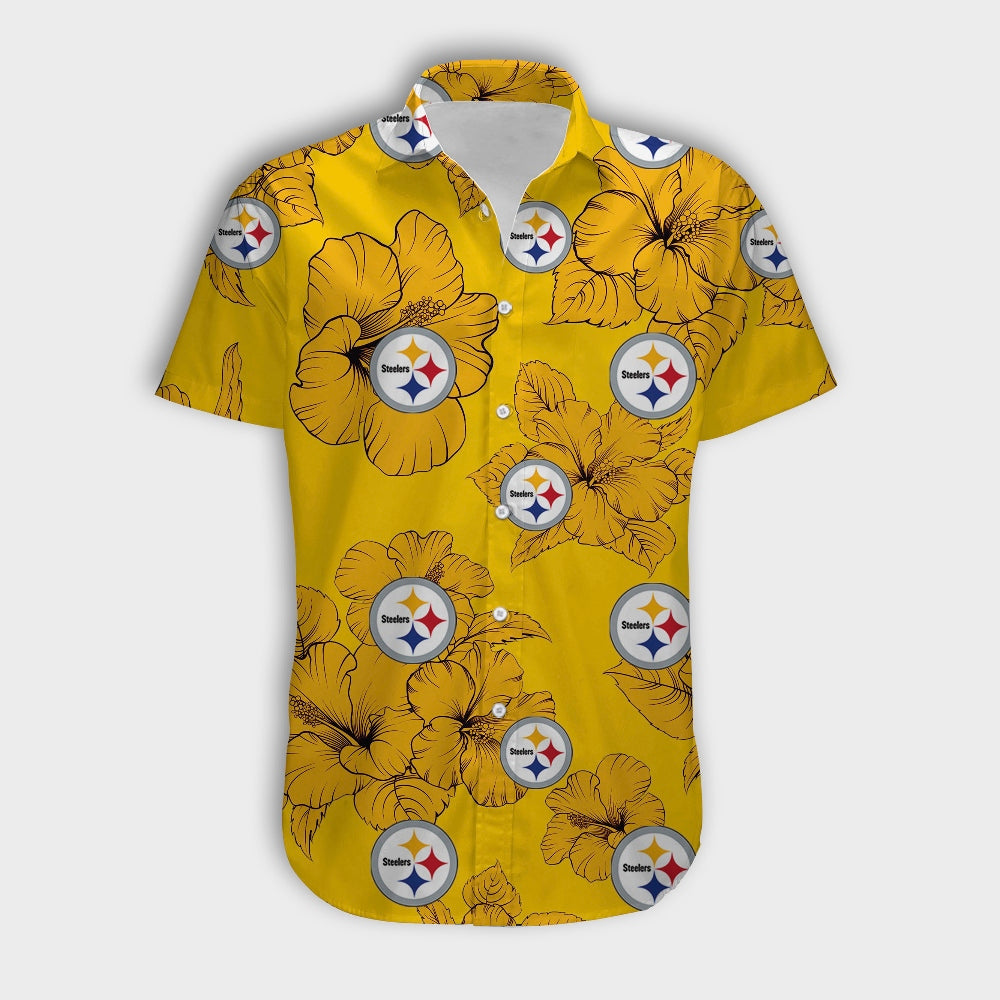 Pittsburgh Steelers Tropical Floral Shirt