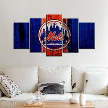 Load image into Gallery viewer, New York Mets Rough Style Canvas