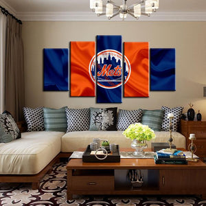 New York Mets Fabric Flag Canvas