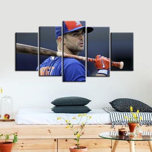 David Wright New York Mets 5 Pieces Wall Painting Canvas