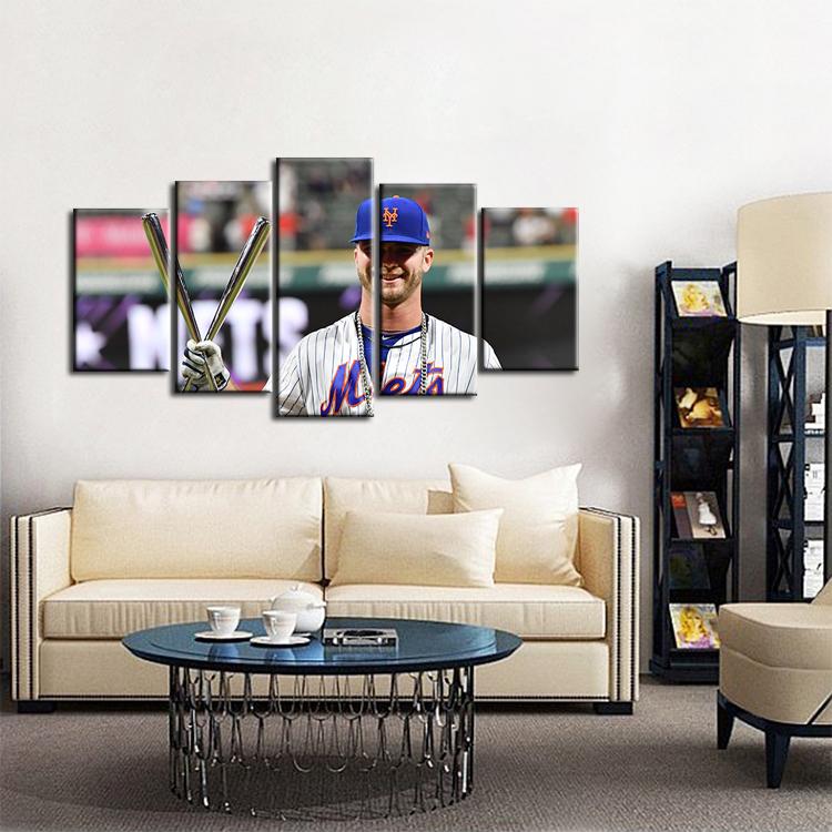 Pete Alonso New York Mets 5 Pieces Wall Painting Canvas