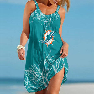 Miami Dolphins Women Casual Beach Dress – SportsDexter