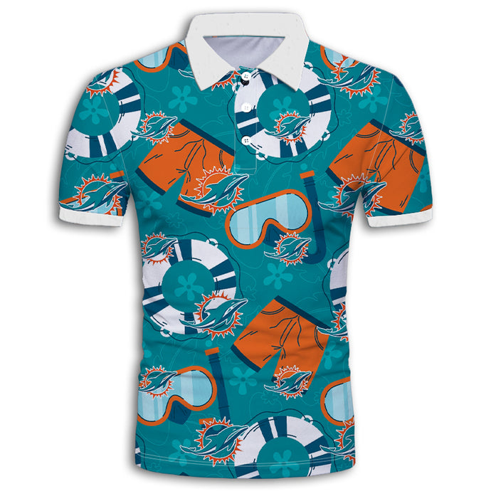 Miami Dolphins Cool Summer Polo Shirt