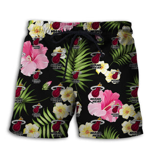 Miami Heat Summer Floral Shorts