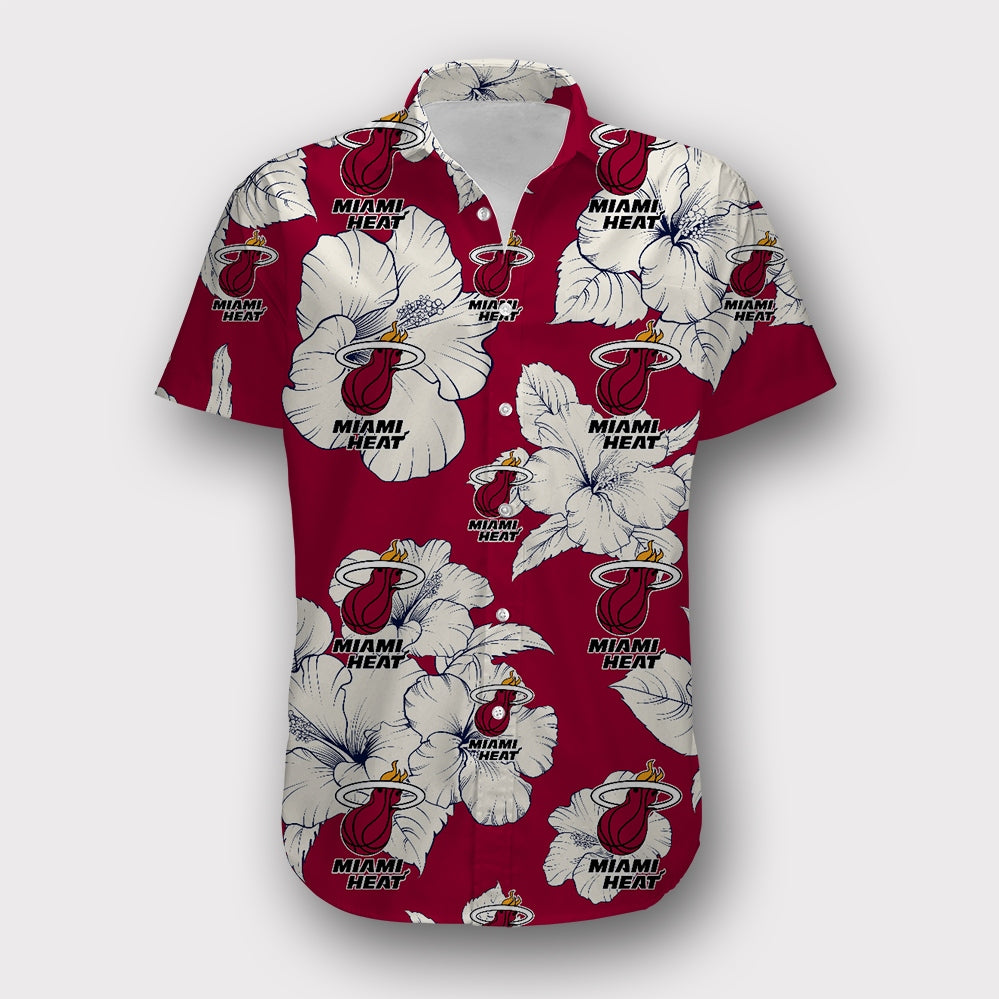 Miami Heat Tropical Floral Shirt