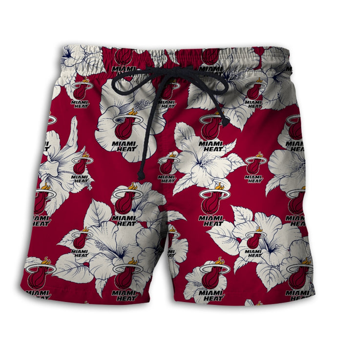 Miami Heat Tropical Floral Shorts