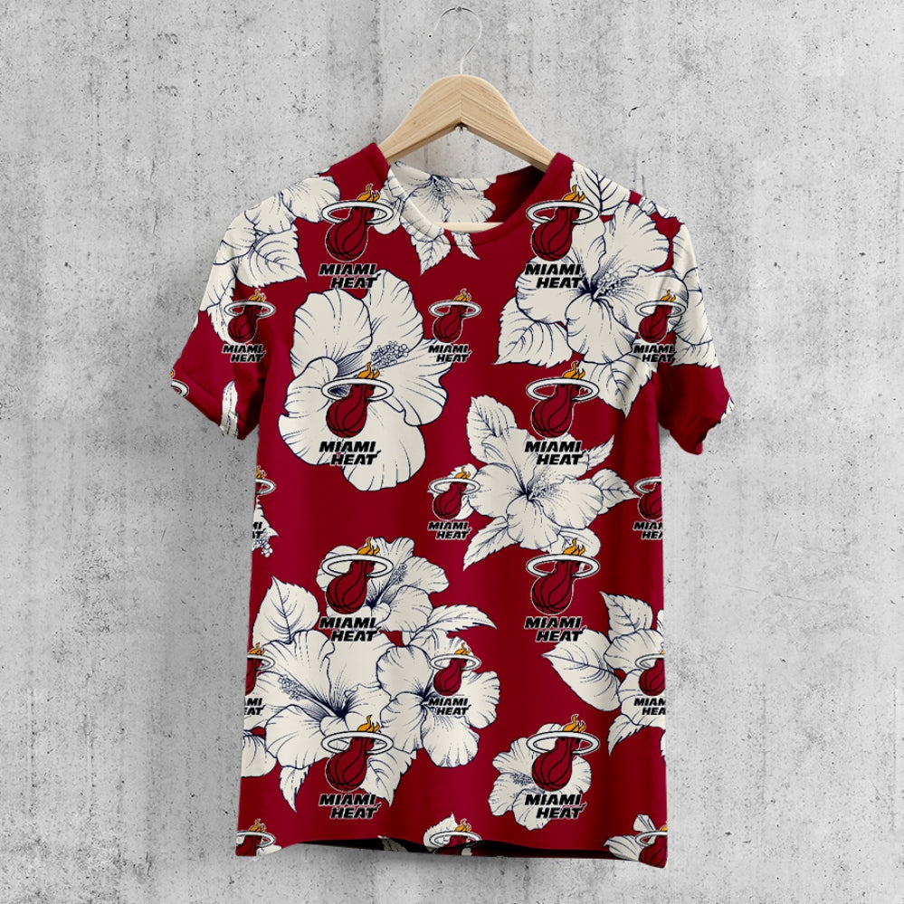 Miami Heat Tropical Floral T-Shirt