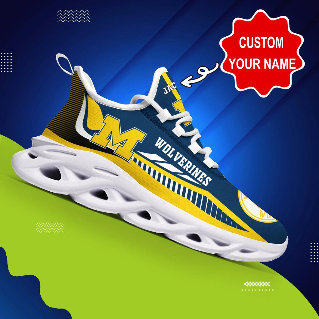 Michigan Wolverines Casual Air Max Running Shoes