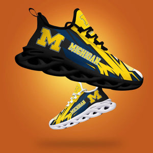 Michigan Wolverines Casual Air Max Running Shoes