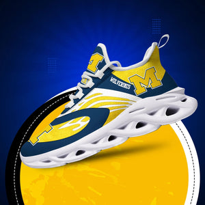 Michigan Wolverines Casual Air Max Running Shoes