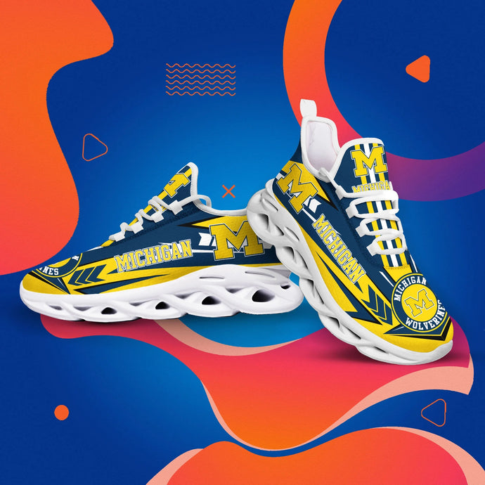 Michigan Wolverines Casual Air Max Running Shoes