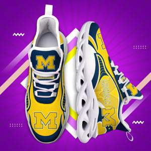 Michigan Wolverines Casual Air Max Running Shoes