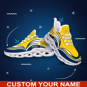 Michigan Wolverines Cool Air Max Running Shoes