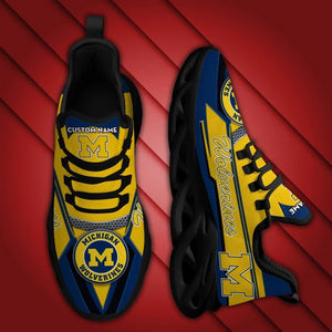 Michigan Wolverines Ultra Cool Air Max Running Shoes