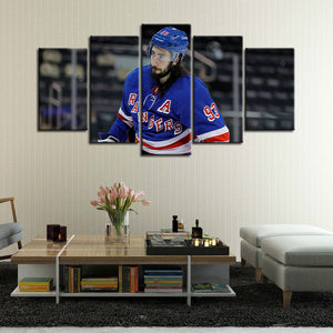 Mika Zibanejad New York Rangers Wall Canvas 1