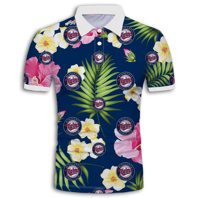 Minnesota Twins Summer Floral Polo Shirt
