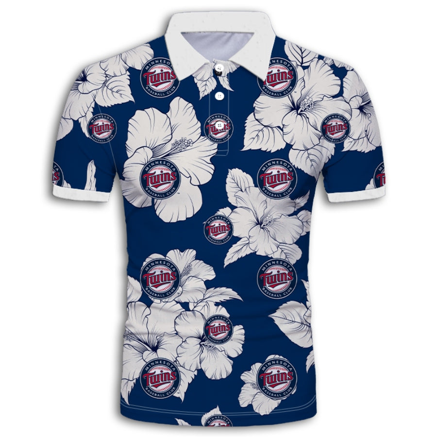 Minnesota Twins Tropical Floral Polo Shirt