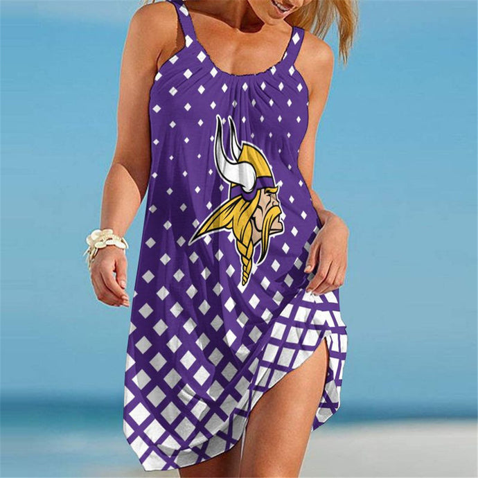 Minnesota Vikings Women Cool Beach Dress