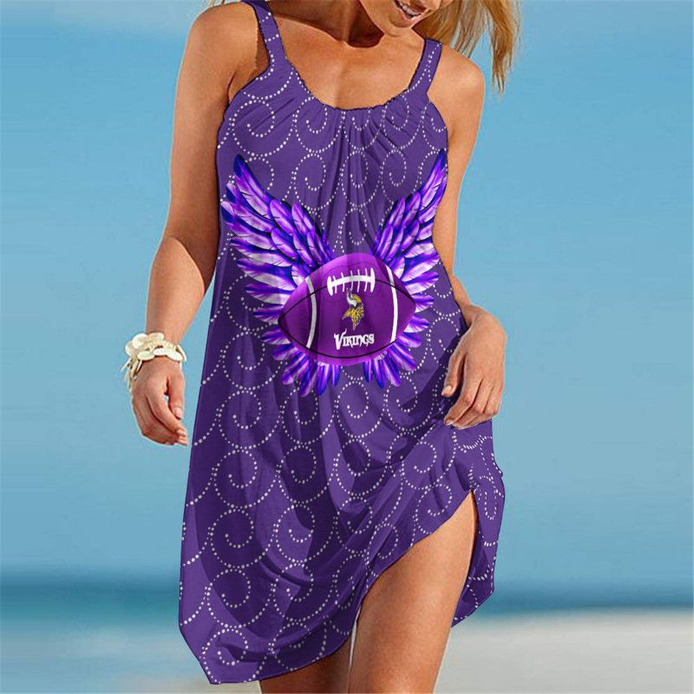 Minnesota Vikings Women Beach Dress