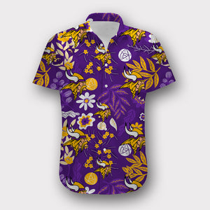 Minnesota Vikings Aloha Hawaiian Shirt
