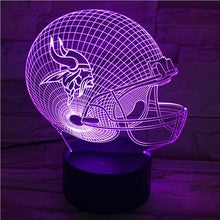 Load image into Gallery viewer, Minnesota Vikings 3D Illusion LED Lamp