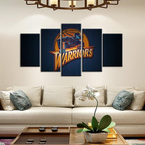 Golden State Warriors 5 Pieces Wall Painting Canvas