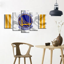 Load image into Gallery viewer, Golden State Warriors Fabric Look 5 Pieces Wall Painting Canvas