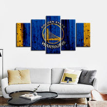Load image into Gallery viewer, Golden State Warriors Rough Look 5 Pieces Wall Painting Canvas