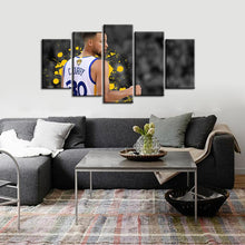 Load image into Gallery viewer, Stephen Curry Golden State Warriors 5 Pieces Wall Painting Canvas