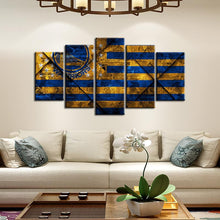 Load image into Gallery viewer, Golden State Warriors Oldish Style 5 Pieces Wall Painting Canvas
