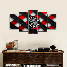 Load image into Gallery viewer, Toronto Raptors Cross Style 5 Pieces Painting Canvas
