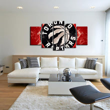 Load image into Gallery viewer, Toronto Raptors Paint Splash 5 Pieces Painting Canvas