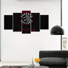 Load image into Gallery viewer, Toronto Raptors Leather Look 5 Pieces Painting Canvas