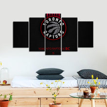 Load image into Gallery viewer, Toronto Raptors Leather Look 5 Pieces Painting Canvas