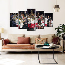 Load image into Gallery viewer, Toronto Raptors Winning Moment 5 Pieces Painting Canvas