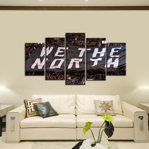 Toronto Raptors We Are North 5 Pieces Painting Canvas