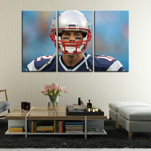 Tom Brady Look New England Patriots Wall Canvas 2