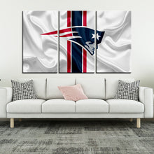 Load image into Gallery viewer, New England Patriots Fabric Flag Wall Canvas 2
